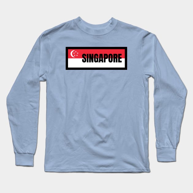 Singaporean Flag Long Sleeve T-Shirt by aybe7elf